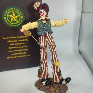 Herby Highwalker Clown Boyds Bears Folkstone Collection